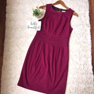 Banana Republic berry wool sleeveless dress